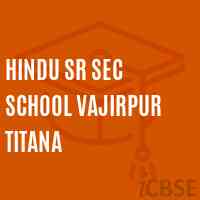 Hindu Sr Sec School Vajirpur Titana Logo