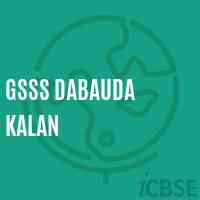 Gsss Dabauda Kalan High School Logo