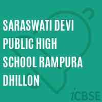 Saraswati Devi Public High School Rampura Dhillon Logo