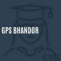 Gps Bhandor Primary School Logo