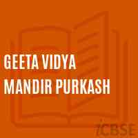 Geeta Vidya Mandir Purkash Primary School Logo
