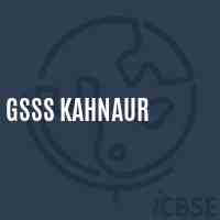 Gsss Kahnaur High School Logo