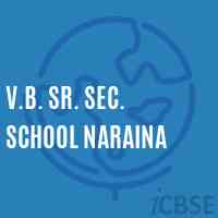 V.B. Sr. Sec. School Naraina Logo