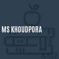 Ms Khoudpora Middle School Logo