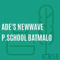 Ade'S Newwave P.School Batmal0 Logo