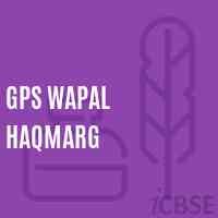 Gps Wapal Haqmarg Primary School Logo