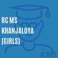 Rc Ms Khanjaloya (Girls) Primary School Logo