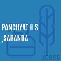 Panchyat H.S ,Saranda School Logo