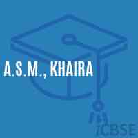 A.S.M., Khaira Secondary School Logo