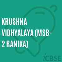 Krushna Vidhyalaya (Msb- 2 Ranika) Middle School Logo