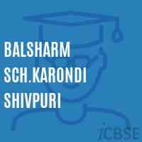 Balsharm Sch.Karondi Shivpuri Primary School Logo