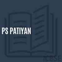 Ps Patiyan Primary School Logo