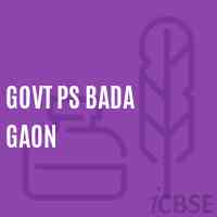 Govt Ps Bada Gaon Primary School Logo