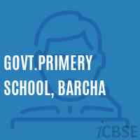Govt.Primery School, Barcha Logo