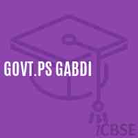 Govt.Ps Gabdi Primary School Logo