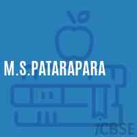M.S.Patarapara Middle School Logo