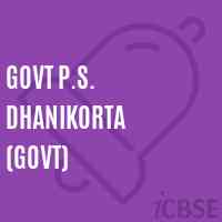 Govt P.S. Dhanikorta (Govt) Primary School Logo