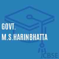 Govt. M.S.Harinbhatta Middle School Logo