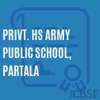 Privt. HS Army Public School, Partala Logo