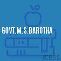 Govt.M.S.Barotha Middle School Logo