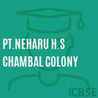 Pt.Neharu H.S Chambal Colony Secondary School Logo