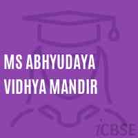 Ms Abhyudaya Vidhya Mandir Middle School Logo