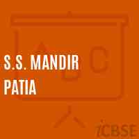 S.S. Mandir Patia Middle School Logo