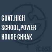 Govt.High School,Power House Chhak Logo