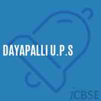 Dayapalli U.P.S Secondary School Logo