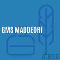 Gms Maddeori Middle School Logo