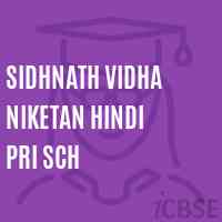 Sidhnath Vidha Niketan Hindi Pri Sch Middle School Logo