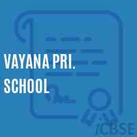 Vayana Pri. School Logo