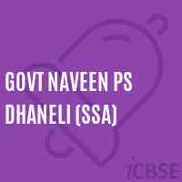 Govt Naveen Ps Dhaneli (Ssa) Primary School Logo