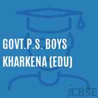 Govt.P.S. Boys Kharkena (Edu) Primary School Logo