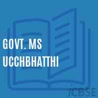 Govt. Ms Ucchbhatthi Middle School Logo