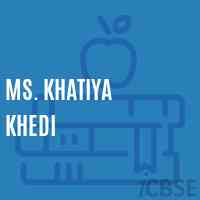 Ms. Khatiya Khedi Middle School Logo