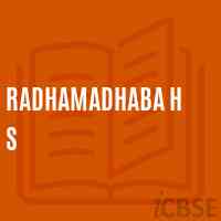Radhamadhaba H S School Logo
