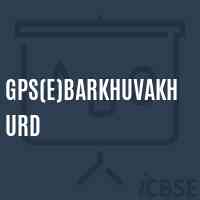 Gps(E)Barkhuvakhurd Primary School Logo