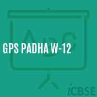 Gps Padha W-12 Primary School Logo