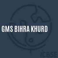 Gms Bihra Khurd Middle School Logo