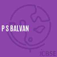 P S Balvan Primary School Logo