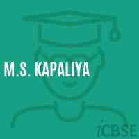 M.S. Kapaliya Middle School Logo