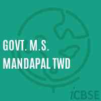 Govt. M.S. Mandapal Twd Middle School Logo