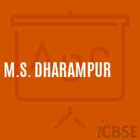 M.S. Dharampur Middle School Logo