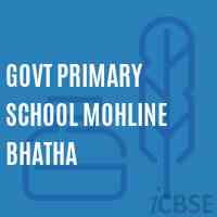 Govt Primary School Mohline Bhatha Logo