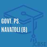Govt. Ps. Navatoli (B) Primary School Logo
