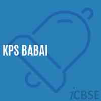 Kps Babai Primary School Logo