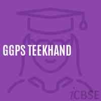 Ggps Teekhand Primary School Logo