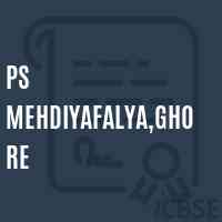 Ps Mehdiyafalya,Ghore Primary School Logo