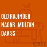 Old Rajinder Nagar- Multan DAV SS Secondary School Logo